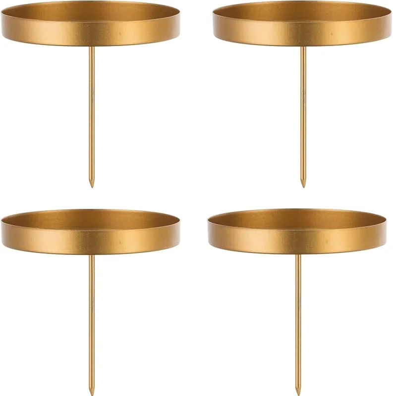 Romadedi Corona de Adviento de Madera con Bandeja, 4 Portavelas LED — Adviento y mesa