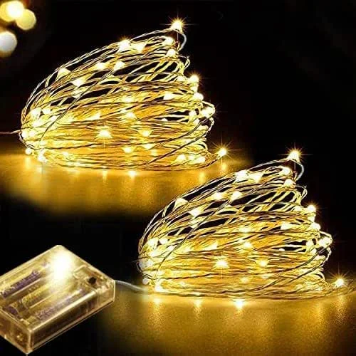 Visita la tienda de LAC FUTURE LAC FUTURE 2 Guirnalda Luces Interior 5M 50 Luz Led - Luces de Hadas Decorativas Interior Blanco Cálido - Luz Navidad Pilas para Arbol, Belen y Habitacion, 3 Pilas Aaa (no Incluidas) — Luces Navidad