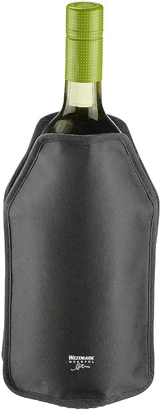 Visita la tienda de Westmark Westmark Enfriador para botellas de vino o champán, para botellas de hasta 9 cm, plástico, polar, color blanco y negro — Vino y mesa festiva