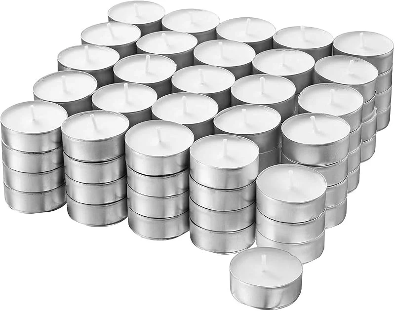 Visita la tienda de H HANSEL HOME H HANSEL HOME Velas de Te - Tealight - Blancas - Sin Perfume (200 Velas) — Cena a la luz de velas