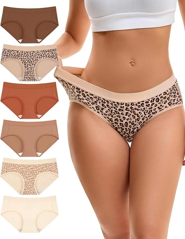 Visita la tienda de INNERSY INNERSY Bragas Mujer Algodón Comodas Braguitas Cinturón Deportivo Pack de 6 — Ropa Navidad