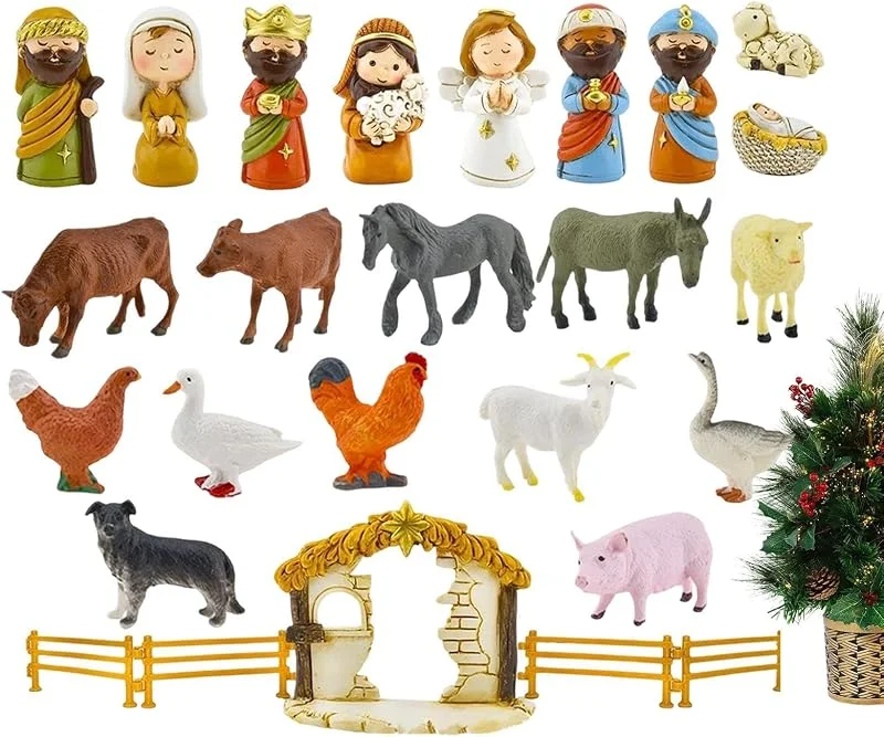Genérico 2025 Adviento de Navidad Belen Religioso De Adviento — Decoracion Navidad