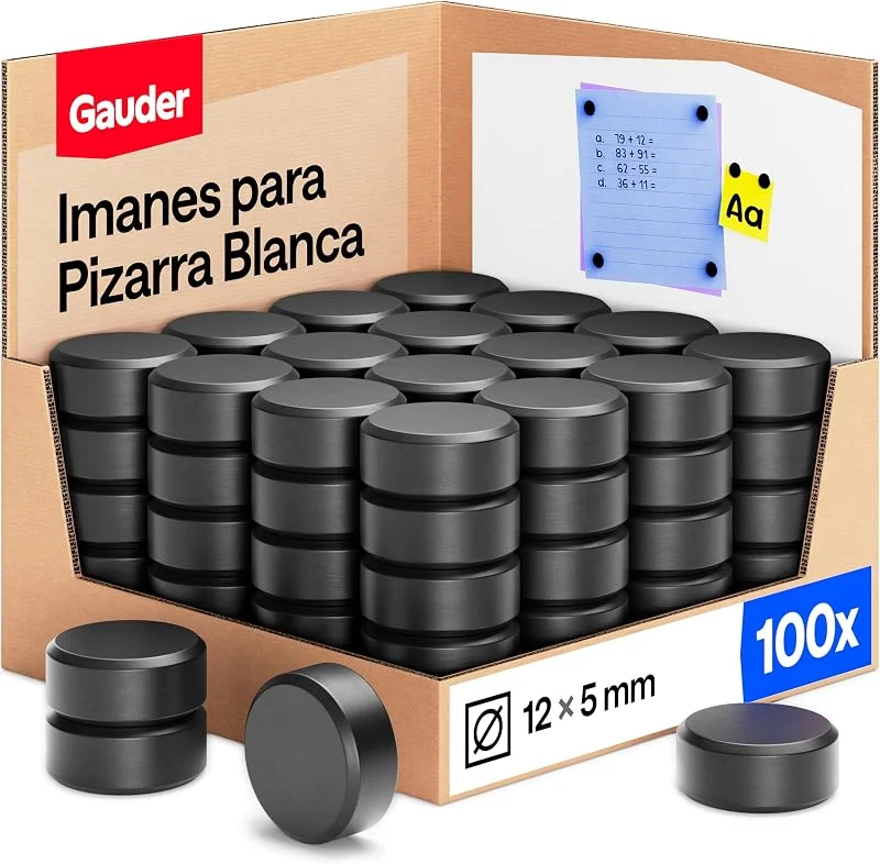 Visita la tienda de GAUDER GAUDER Imanes para Pizarra Blanca, Nevera y Oficina (100 uds - 12x5mm) — Vino y mesa festiva