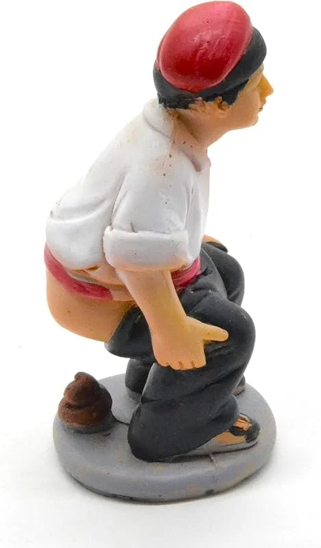 BETTER WITH FRIENDS Figura del belén oculto de 11cm. encuentra la figura navideña. el hombre que hace caca. estatuilla cagando. conjunto de escena de natividad, figuras, jesús. 3 reyes. modelos a escala — Decoracion Navidad