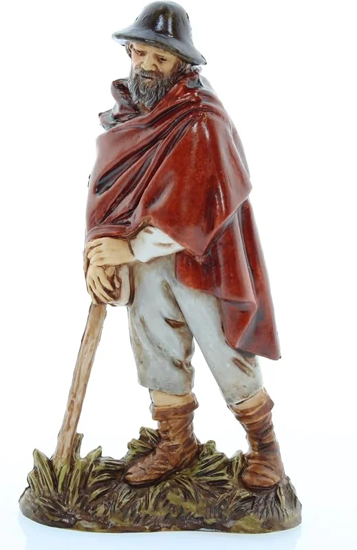 Visita la tienda de Moranduzzo Moranduzzo Caminante para Belén de 10 Cm Escala 1:20 - Figuras de Belén Indestructibles - Estilo 700', Pintura Acabada a Mano, Producto Oficial, Escultor M. Landi — Decoracion Navidad