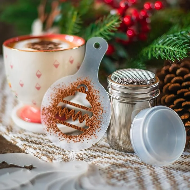 Visita la tienda de TRIXES TRIXES Set Chocolate Caliente 8 Plantillas Navidad — Hogar y cocina