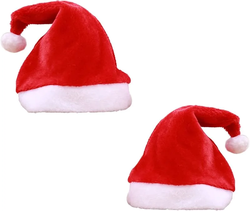 Zehan Zitong Gorro de Papa Noel, Gorro Navideño para Niño ，Gorros Navideño y Sombreros de Santa Claus — Ropa Navidad