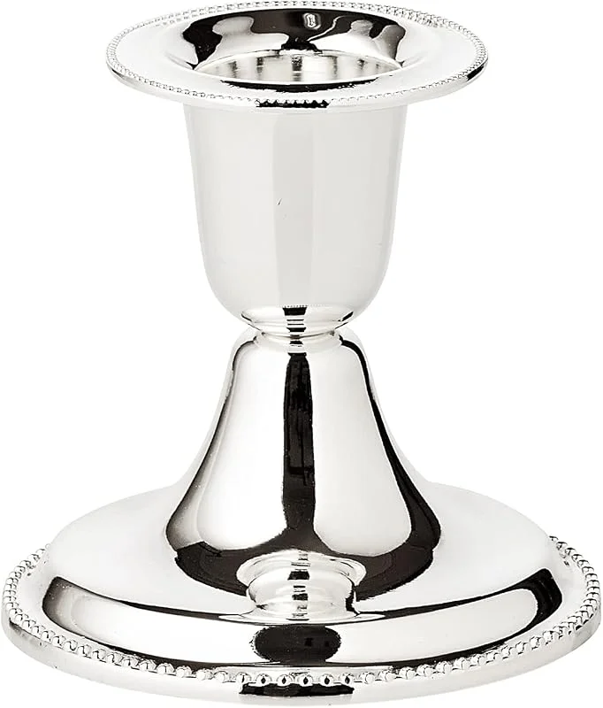 Visita la tienda de EDZARD EDZARD Candelero Perla (H 7 cm), plateado resistente al deslustre — Cena a la luz de velas