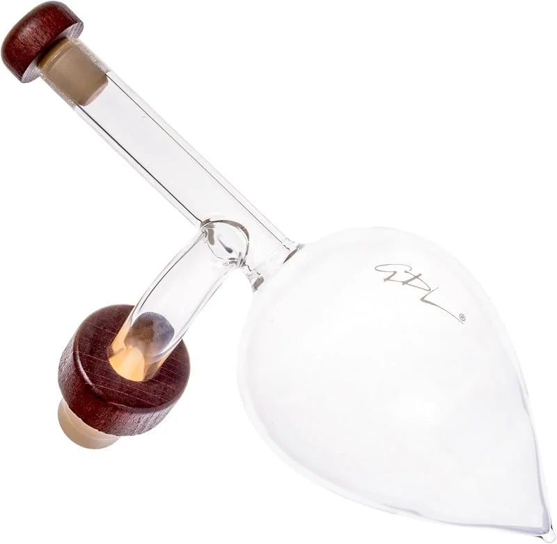 GDL GIOVANNI DE LUCA Decantador para vino con aireador de vidrio soplado 150 ml – Decantador profesional para vino tinto y blanco – Idea regalo para amantes del vino — Vino y mesa festiva