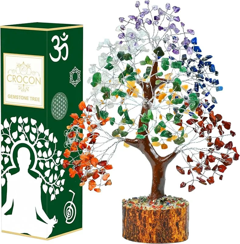 Visita la tienda de Crocon Crocon 7 Chakras arbol de la vida cristales regalos originales para mujer — Decoracion Navidad
