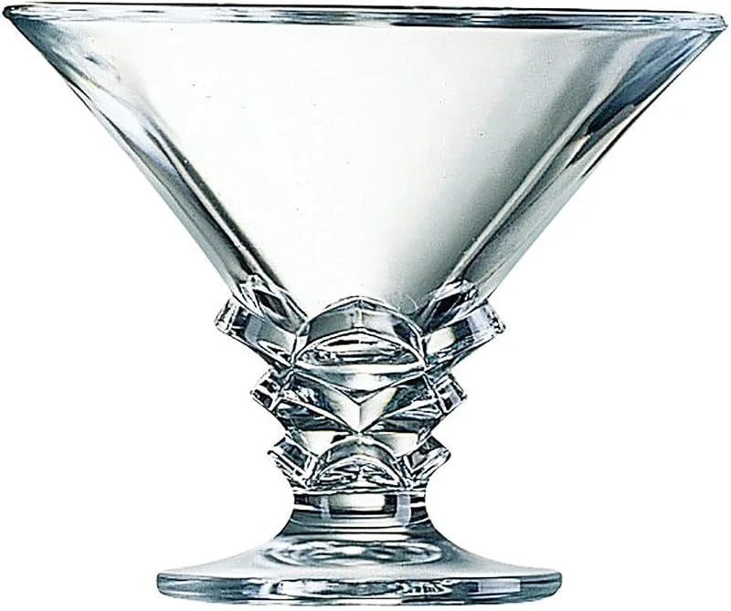 Arcoroc Set de 6 copas de helado Palmier de vidrio 21 cl — Vino y mesa festiva