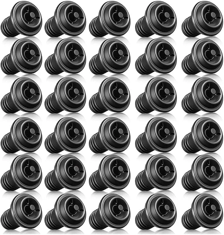 Xusywdm 30 unidades tapón de vino retráctil bomba de vino tapones al vacío tapón de vino reutilizable, economizador de vino, tapones al vacío — Vino y mesa festiva