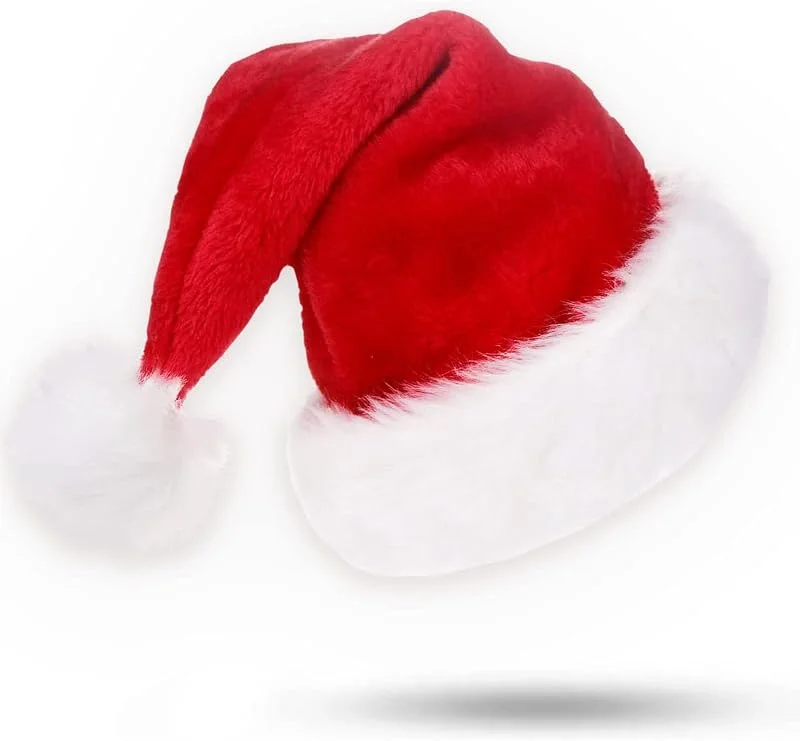 Visita la tienda de Jonami Jonami Gorros de Papa Noel, Gorros Navideño y Sombreros de Santa Claus Tradicionales Rojos y Blanco. Accesorios de Navidad para Regalos de Festividad — Ropa Navidad
