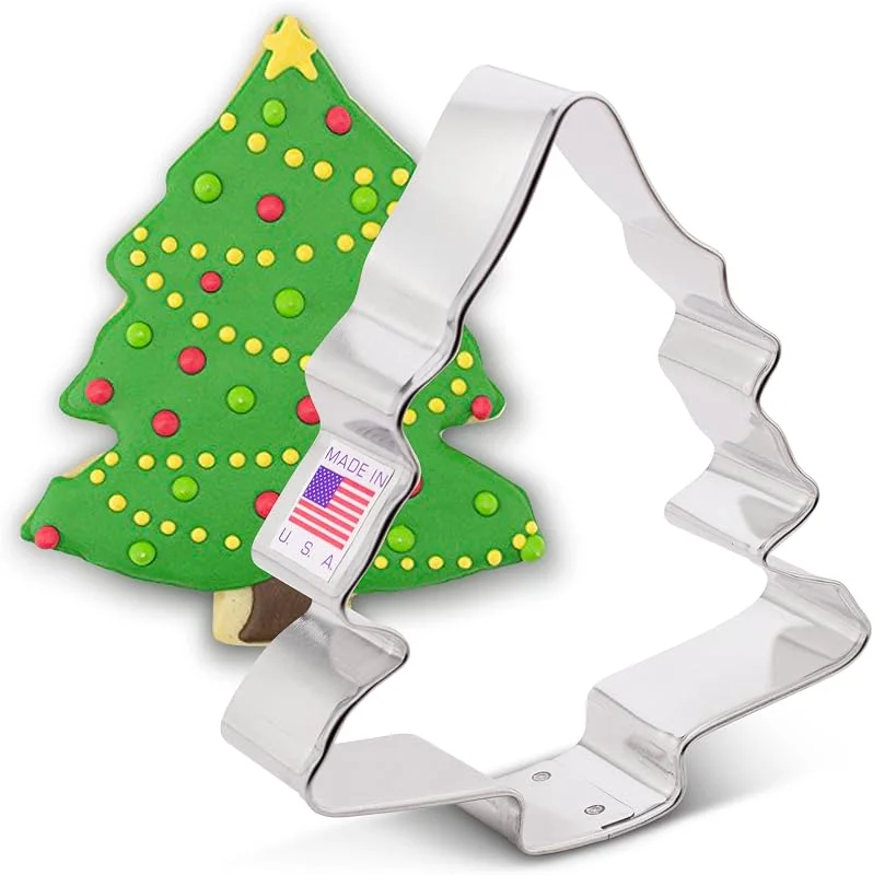 Visita la tienda de Ann Clark Cookie Cutters Ann Clark Cookie Cutters Cortador de galletas árbol de Navidad - 13 cm - Acero fabricado en EE. UU. — Hogar y cocina