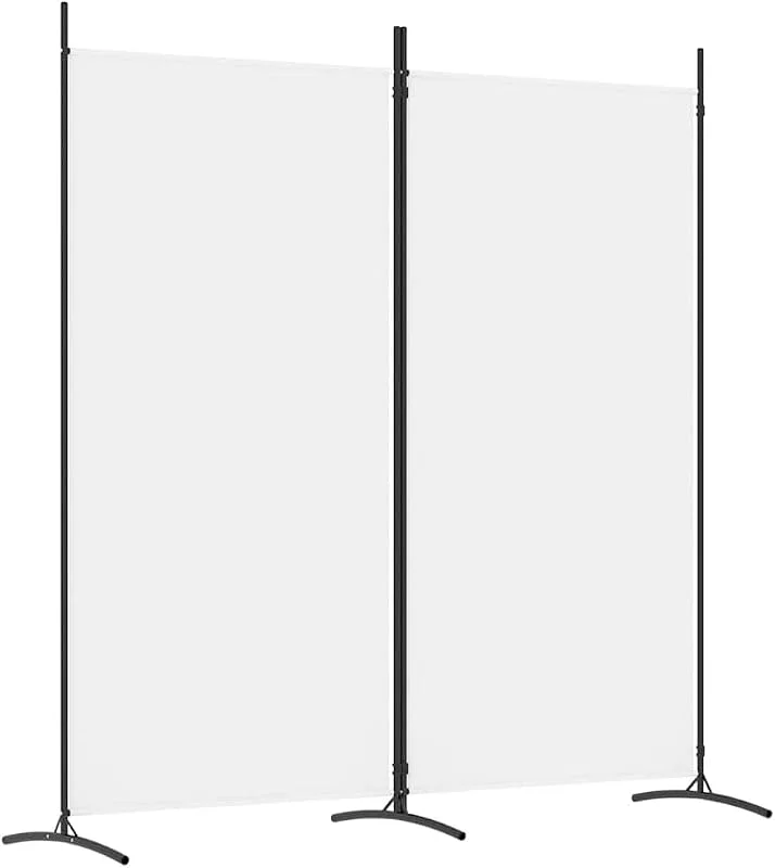Visita la tienda de vidaXL vidaXL Biombo Divisor de 2 Paneles de Tela Blanco 175x180 cm — Decoracion Navidad