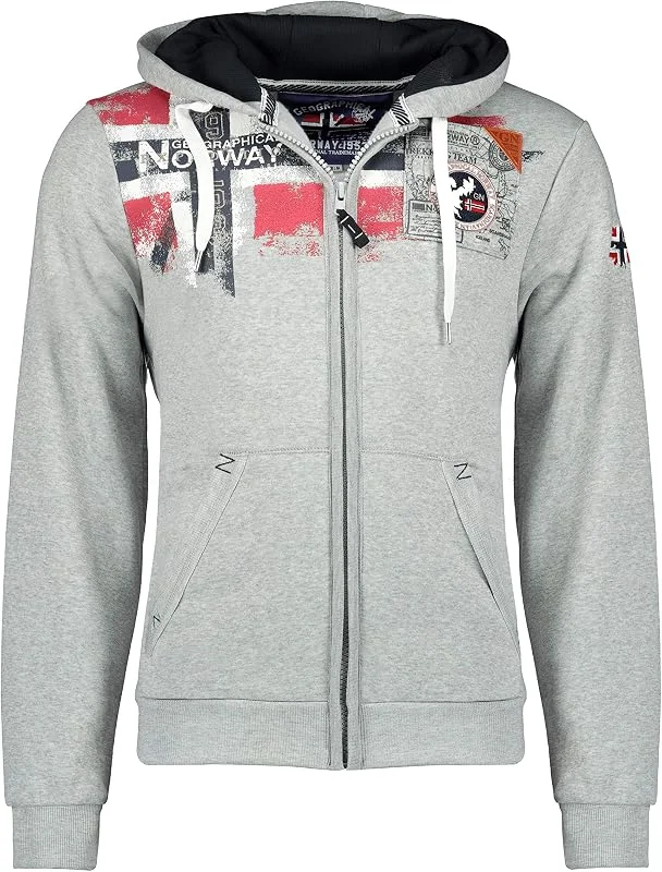 Visita la tienda de Geographical Norway Geographical Norway Fespote Men - Sudadera Hombre con Capucha Bolsillo Canguro para Hombres - Jersey Sudaderas Manga Larga - Ropa para Hombre Primavera Verano Otoño Invierno — Ropa Navidad