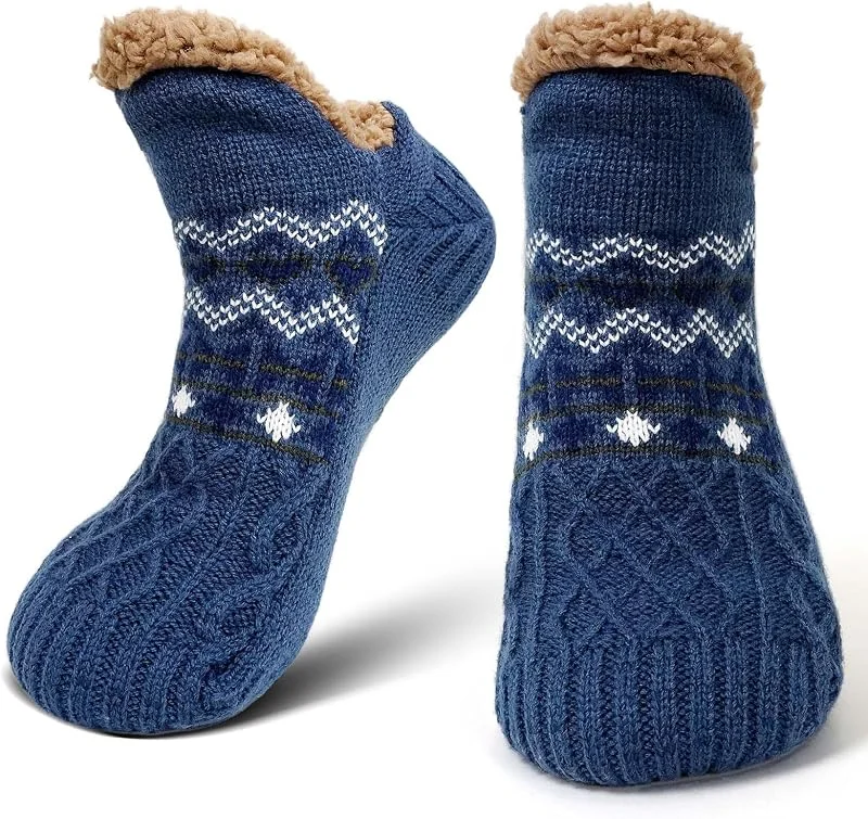 Visita la tienda de ZFSOCK Calcetines Antideslizantes Invierno para Hombre: Calcetín Andar por Casa Zapatillas con Forro Polar Térmicos Suave Mullidos Cálidos Gruesos Cómodos Regalo Navidad 1 Pares EU 39-42 43-46 — Decoracion Navidad