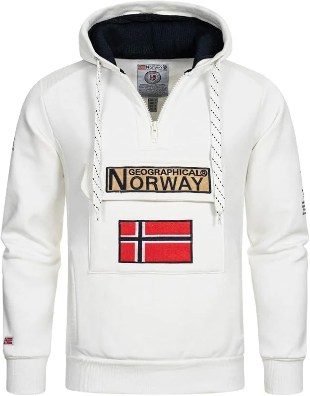 Visita la tienda de Geographical Norway Geographical Norway Gymclass Men - Sudadera Hombre con Capucha Bolsillo Canguro para Hombres - Jersey Sudaderas Manga Larga - Ropa para Hombre Primavera Verano Otoño Invierno — Ropa Navidad