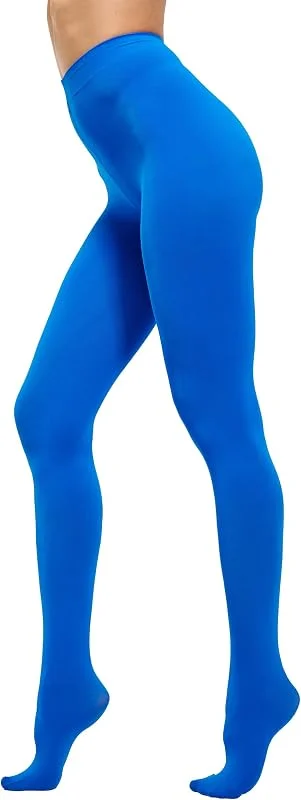 HeyUU Mujeres Coloridas pantimedias semi-opacas 80 DEN Pantimedias de soporte de microfibra — Ropa Navidad