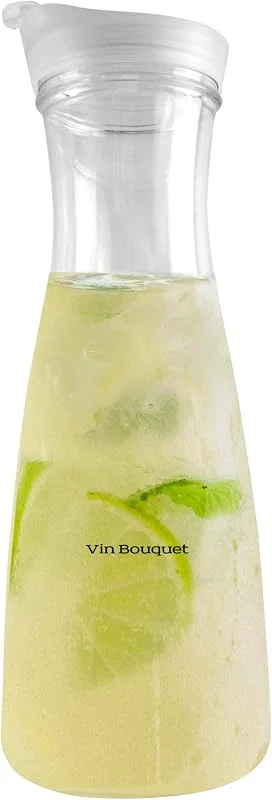 Visita la tienda de VB VIN BOUQUET VB VIN BOUQUET FIA 1465 Jarra acrílica cónica de 1000 ml con tapa, ligera y resistente, ideal para agua, jugos y bebidas frías — Vino y mesa festiva