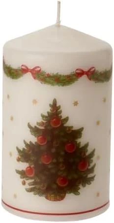 Villeroy & Boch - Winter Specials Vela con árbol de Navidad Toys M, Elegante Vela para la Mesa Hecha de Cera con un árbol de Navidad, 7 x 12 cm — Decoracion Navidad