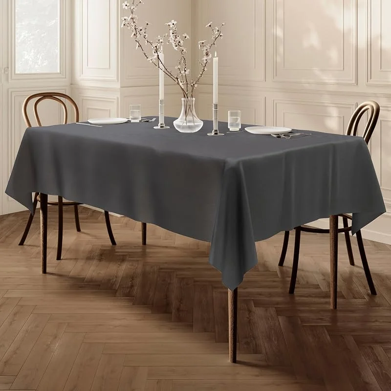 Visita la tienda de Home Direct HomeDirect Mantel 100% poliéster, Rectangular 150 x 250cm Gris — Hogar y cocina