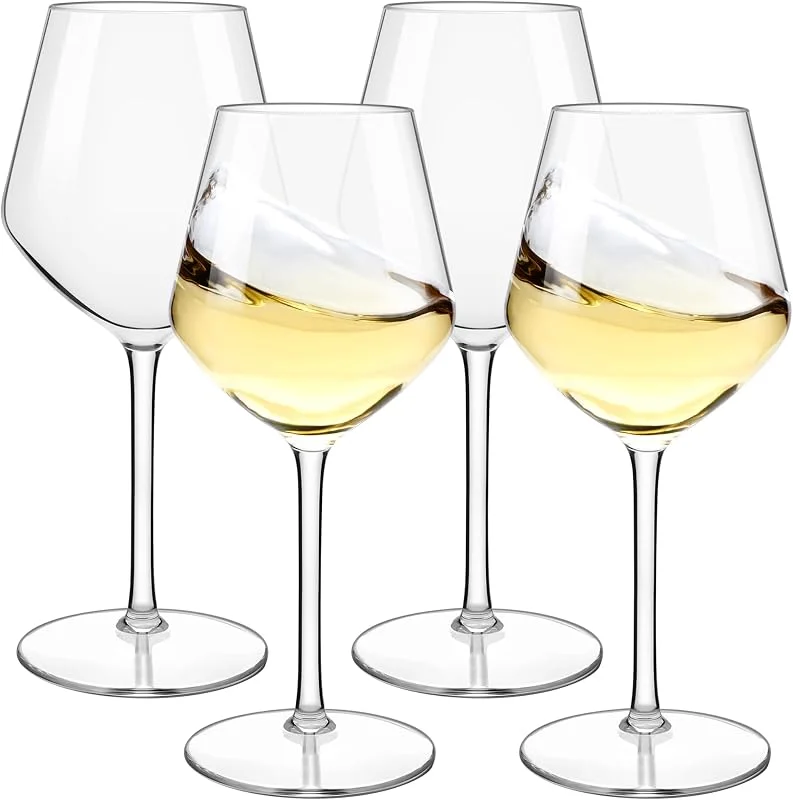Visita la tienda de HAHASHOW HAHASHOW Copas de Vino de Plástico Tritan Irrompible 550mL, Juego de 4 — Vino y mesa festiva