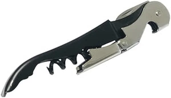 Glowster Sacacorchos Camarero Profesional con Palanca, Doble Espiral y Cortador de cápsulas, Ideal para Abrir Botellas de Vino fácilmente. — Vino y mesa festiva