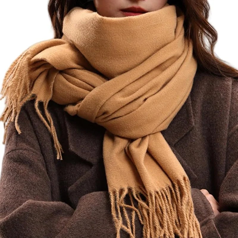 FULOOE Bufandas Mujer Invierno Estolas Elegantes Fulares Moda Larga Grandes Chale — Ropa Navidad