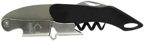 Coutale Premium Black Coutale Premium - sacacorchos estilo camarero, doble palanca, sumiller — Vino y mesa festiva