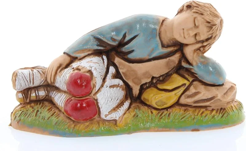 Visita la tienda de Moranduzzo Moranduzzo Niño Durmiendo para Belén de 10 Cm Escala 1:20 - Figuras de Belén Indestructibles - Estilo 700', Pintura Acabada a Mano, Producto Oficial, Escultor M. Landi — Decoracion Navidad