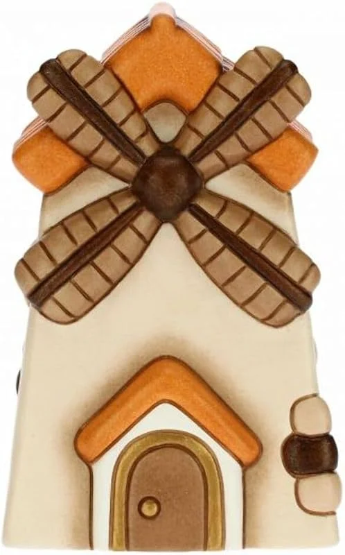 Visita la tienda de THUN THUN - Figura de Belén Molino de Viento - Decoraciones Navidad Casa - Línea de Belén Clásico - Cerámica - 7, 5 x 7, 5 x 12, 5 h cm — Decoracion Navidad