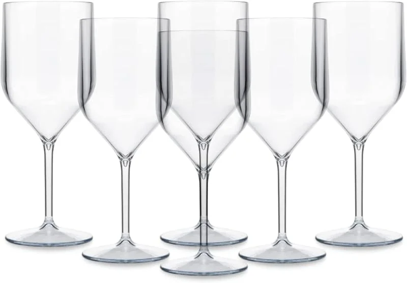 TUNDRA ICE INTERNATIONAL TUNDRA - 6 Copas Plastico Duro 25cl. - REUTILIZABLES y IRROMPIBLES — Vino y mesa festiva