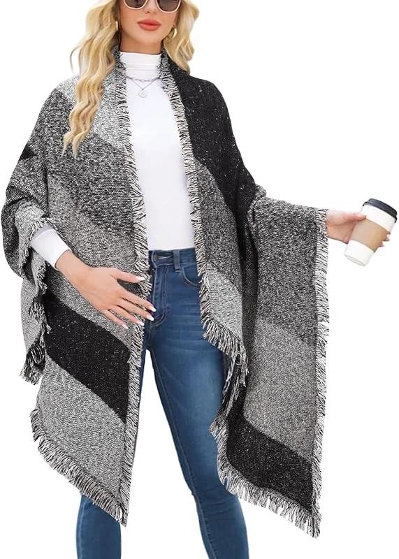 Visita la tienda de heekpek heekpek Bufanda Para Mujer Caliente Mantas Tartán Bufanda Pashmina Larga Enrejado Mantón Invierno — Ropa Navidad