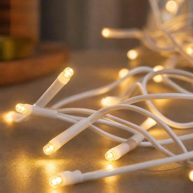 Visita la tienda de Hellum Hellum luces blancas 10 LED, 1, 35 m de longitud, luz blanca cálida clásica, luces navideñas con enchufe, luz artificial para árbol de Navidad <59 lumen 579109 — Luces Navidad