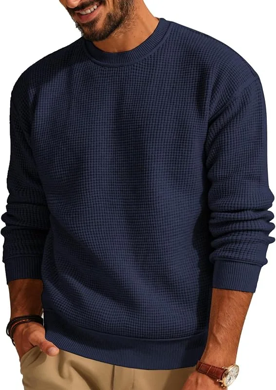 Visita la tienda de QUNERY Sueter Hombre Invierno Jersey Cuello Rredondo Manga Larga Suéter de Punto Regular Fit Pullover Casual Cálido Jerséis — Ropa Navidad