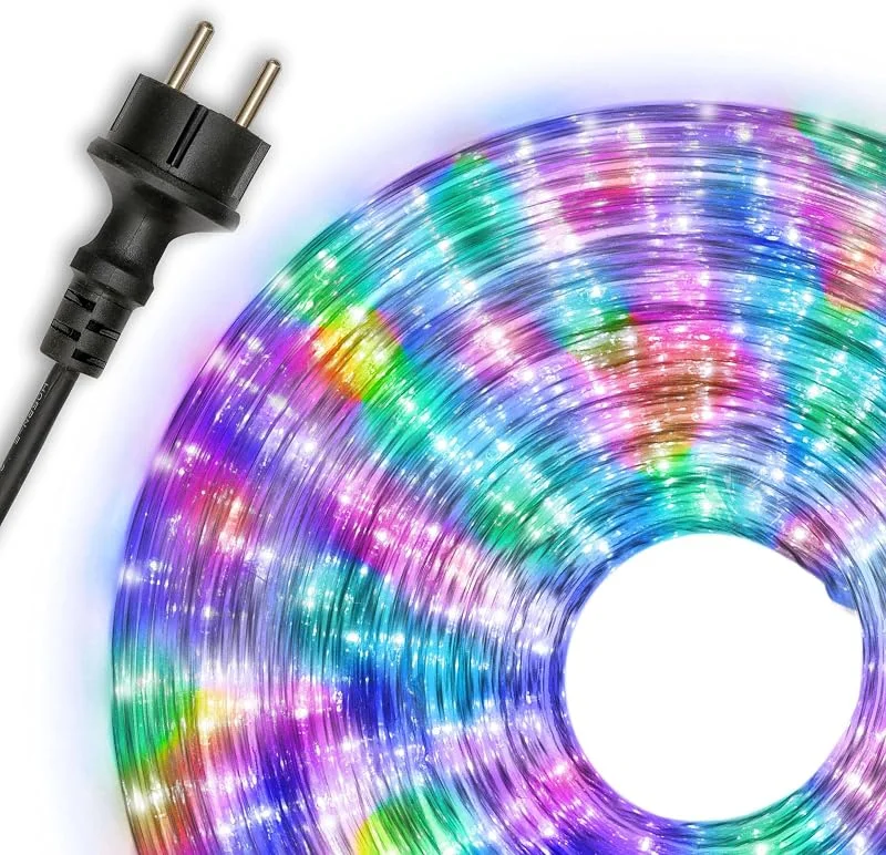 Nipach GmbH NIPACH - Tubo de luz (20 m, 480 ledes, multicolor, para interior y exterior) — Luces Navidad