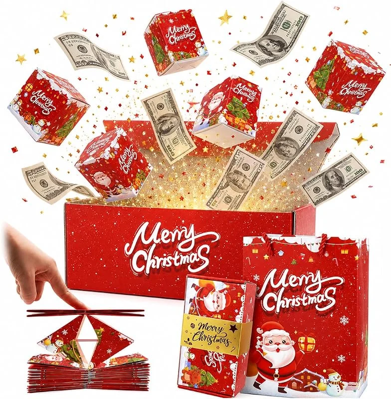 YKTOZU Caja Sorpresa, 10 Piezas, Regalo, Navidad — Envoltorio regalo