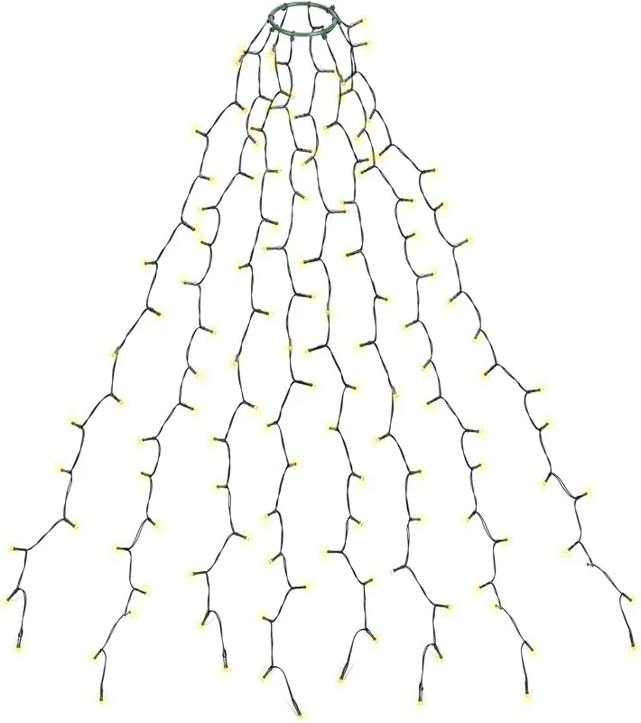 Visita la tienda de SALCAR SALCAR Cadena de Luces para Árbol de Navidad 2 m 280 LEDs, Blanco Cálido — Luces Navidad