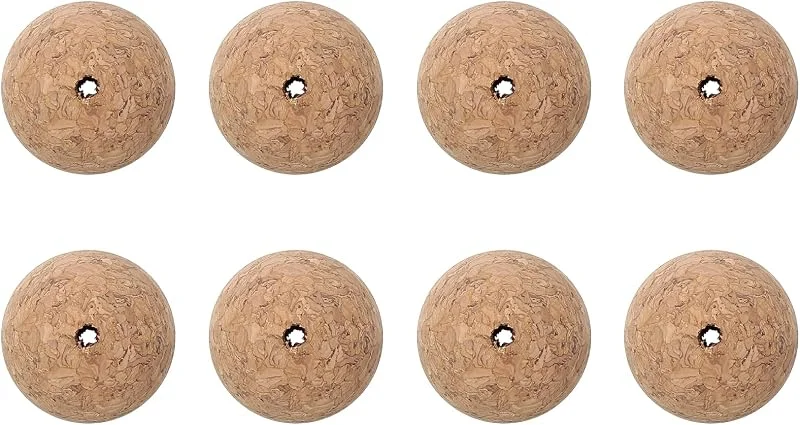 uxcell 8 jarras de vino de bola de corcho, tapón de corcho de madera de 30 mm, tapón de bola de madera, tapones de corcho para decantador de vino, reemplazo de botellas de vidrio — Vino y mesa festiva