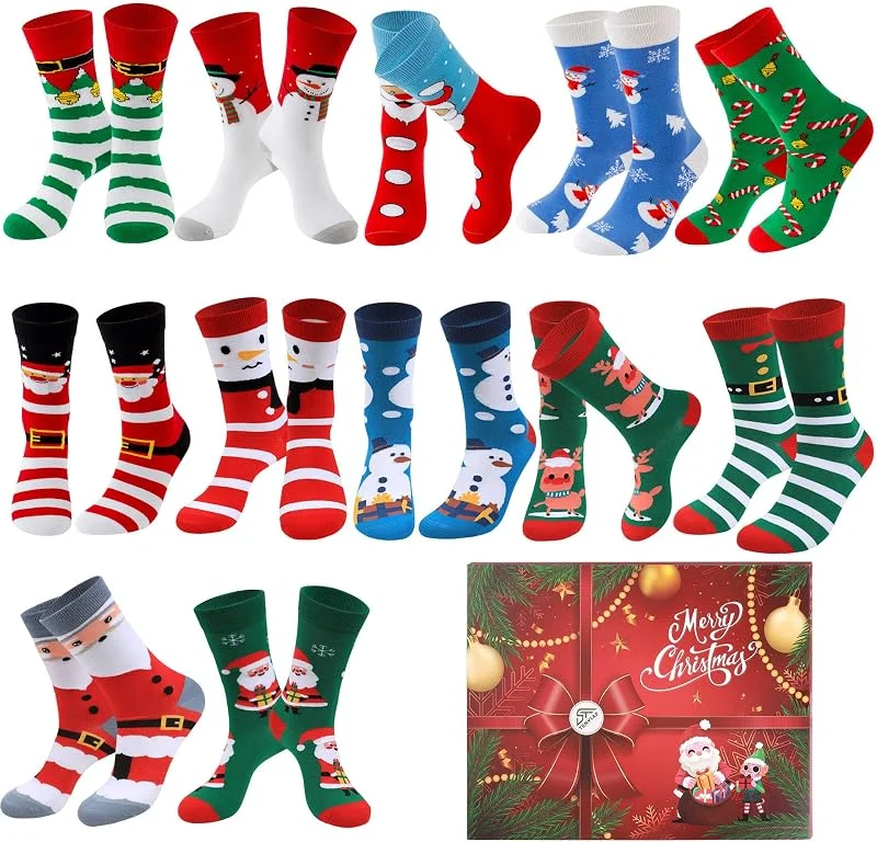 Lounwee Calcetines de Navidad B 1 Mujer — Decoracion Navidad