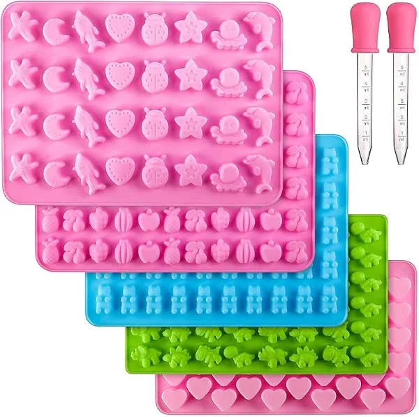 TOPBELIEF Moldes De Silicona Para Caramelos, 5 Pcs Mini Moldes Bombones — Hogar y cocina