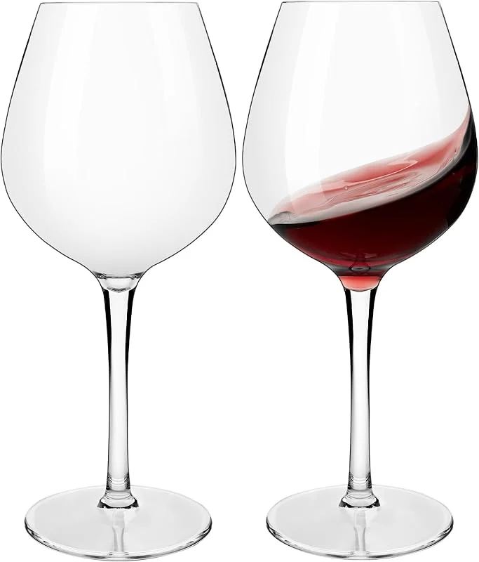 Visita la tienda de HAHASHOW HAHASHOW Irrompibles Copas de Vino Tinto de Plástico Tritan 500 ml Set de 2 — Vino y mesa festiva