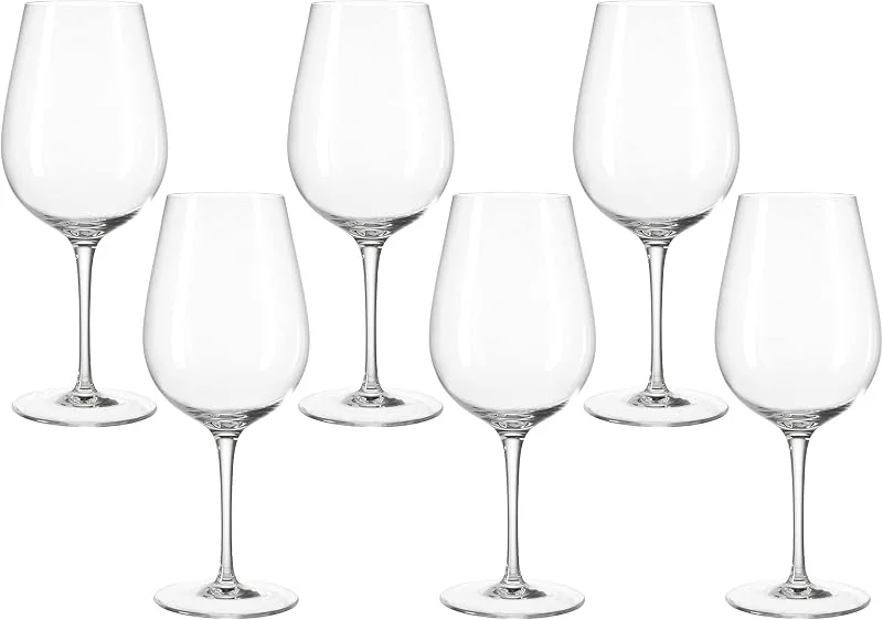 Leonardo Tivoli 020968 - Juego de 6 copas de vino tinto con mango estirado, aptas para lavavajillas, tamaño grande, 700 ml — Vino y mesa festiva