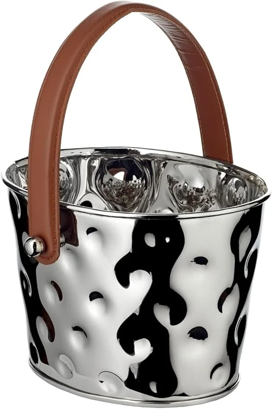 Visita la tienda de EDZARD EDZARD Champanera Gideon (23x18 cm, H 16 cm), acero niquelado — Vino y mesa festiva