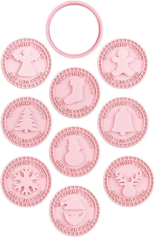 Generisch Sello de galletas navideñas, molde 3D, herramienta reutilizable para — Hogar y cocina