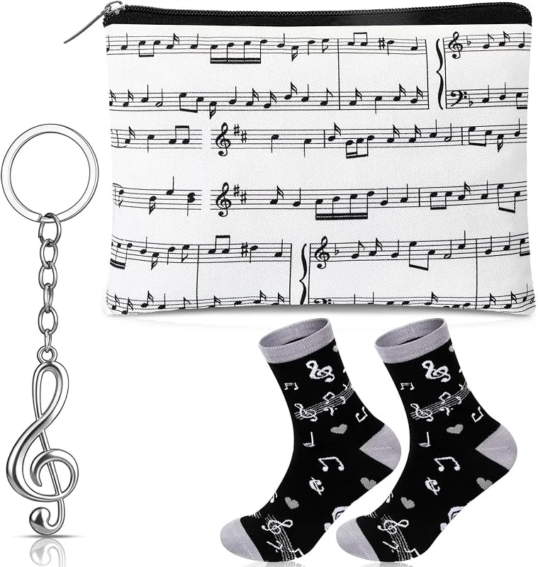 Xuniea 3 Piezas Set de Regalo Musical para Músicos, Estudiantes de Música — Decoracion Navidad