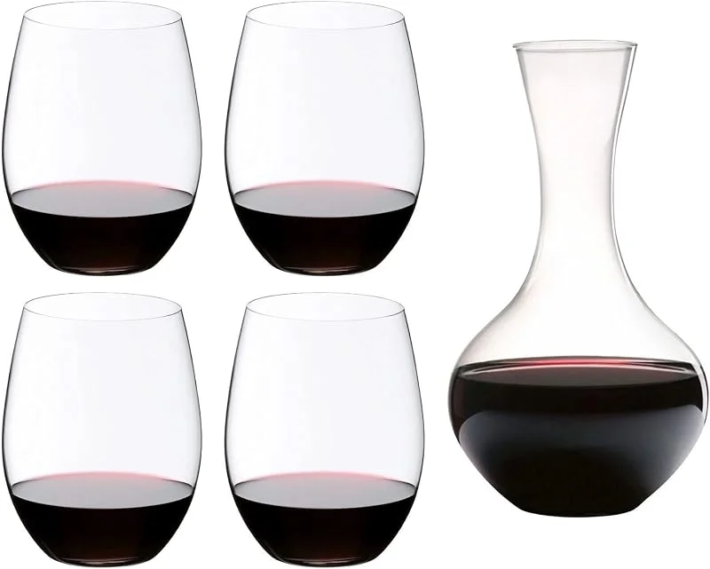 RIEDEL - Juego de decantador y Vasos para Cabernet y Merlot (5 Piezas) — Vino y mesa festiva