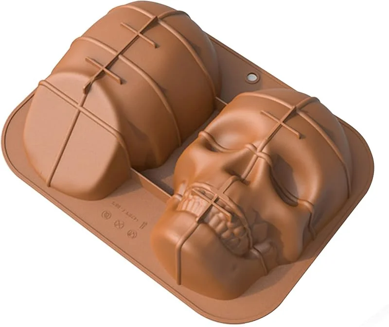 OBEST Molde de Silicona con Forma de Calavera 3D, Moldes Repostería DIY — Hogar y cocina