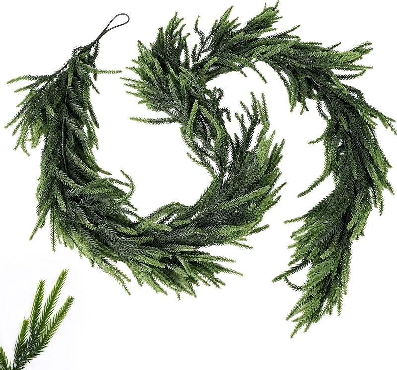 LALAGO Guirnalda de Navidad Artificial 2, 7m, Guirnalda Navideña Decorativa — Decoracion Navidad